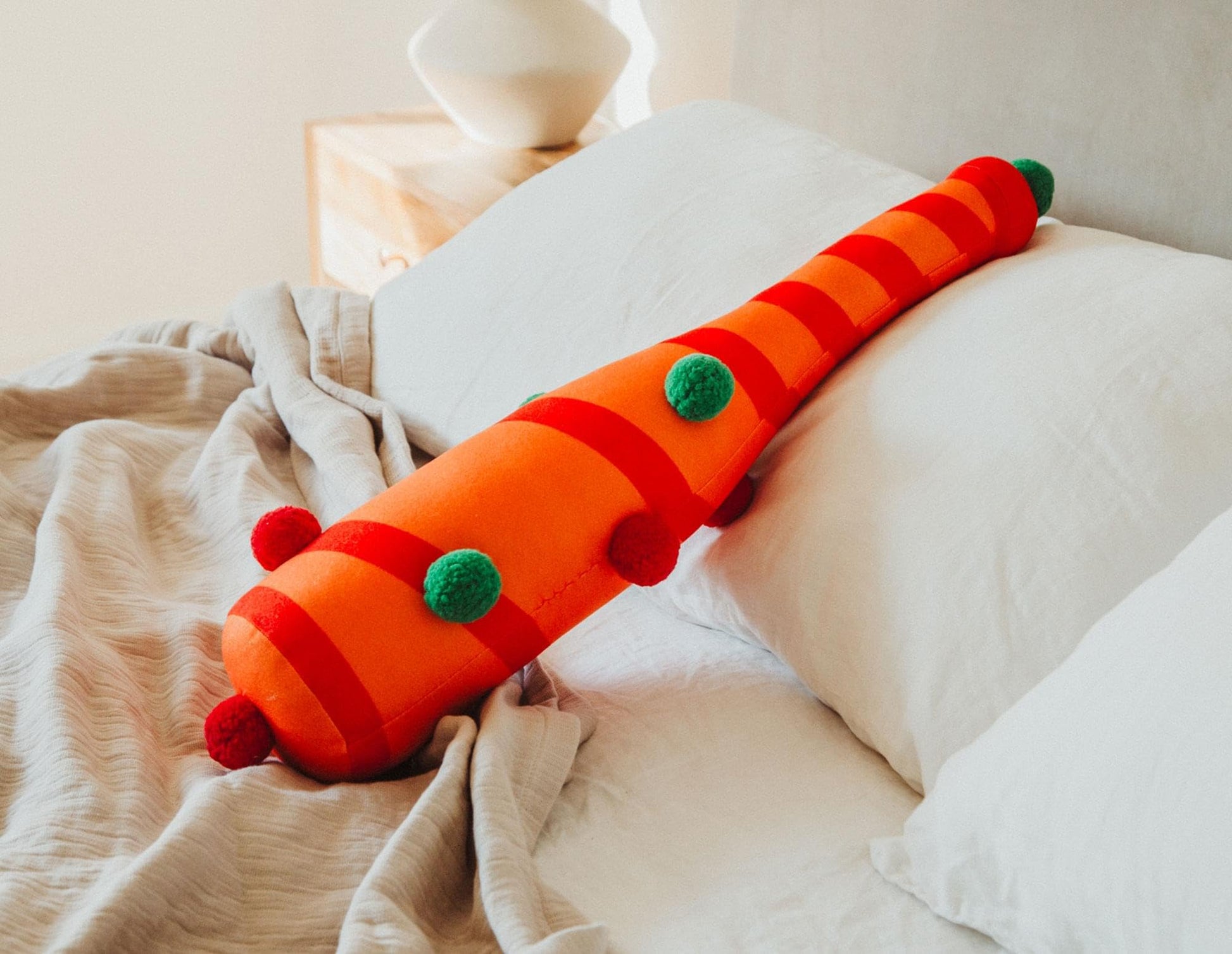 Killer Klowns from Outer Space Orange Baseball Bat 30-Inch Collector Plush Toy, Large Soft Stuffed Animal