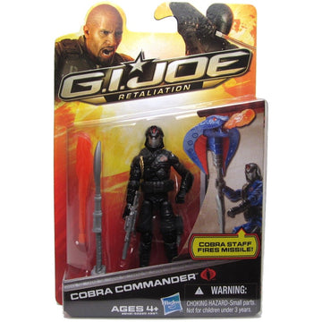 G.I. Joe Retaliation Action Figure Cobra Commander Black Outfit 3.75 Inch