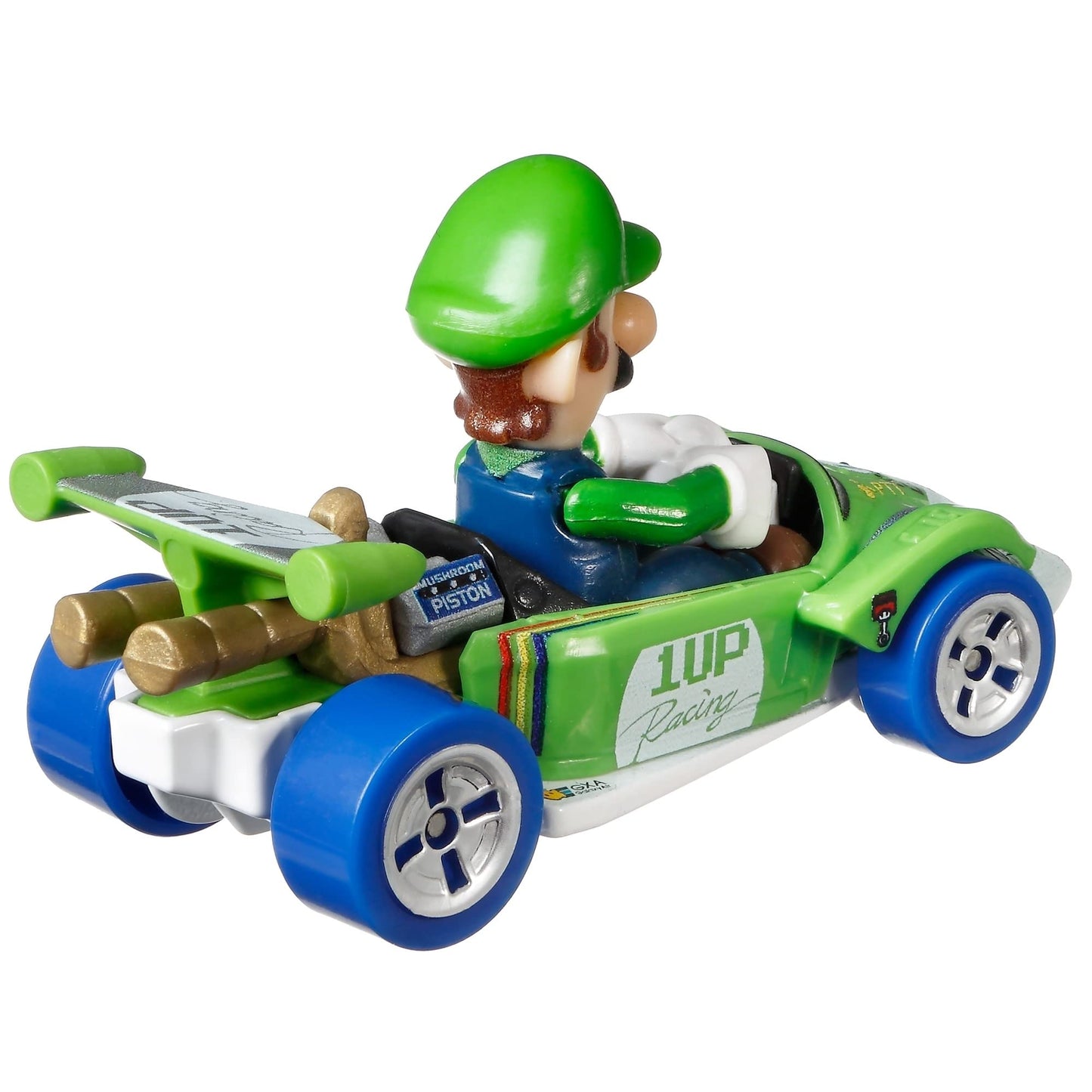 Hot Wheels - Toys, Color (Mattel GRN18) Luigi Circuit Special Mario Kart Character Car Diecast 1:64 Scale