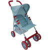 Baby Doll Stroller for Toddler Girls & Big Kids 6-8 Years Old | 28” Baby Stroller for Dolls, Toy Baby Stroller with Cute Ligh Denim Fabric, Mesh