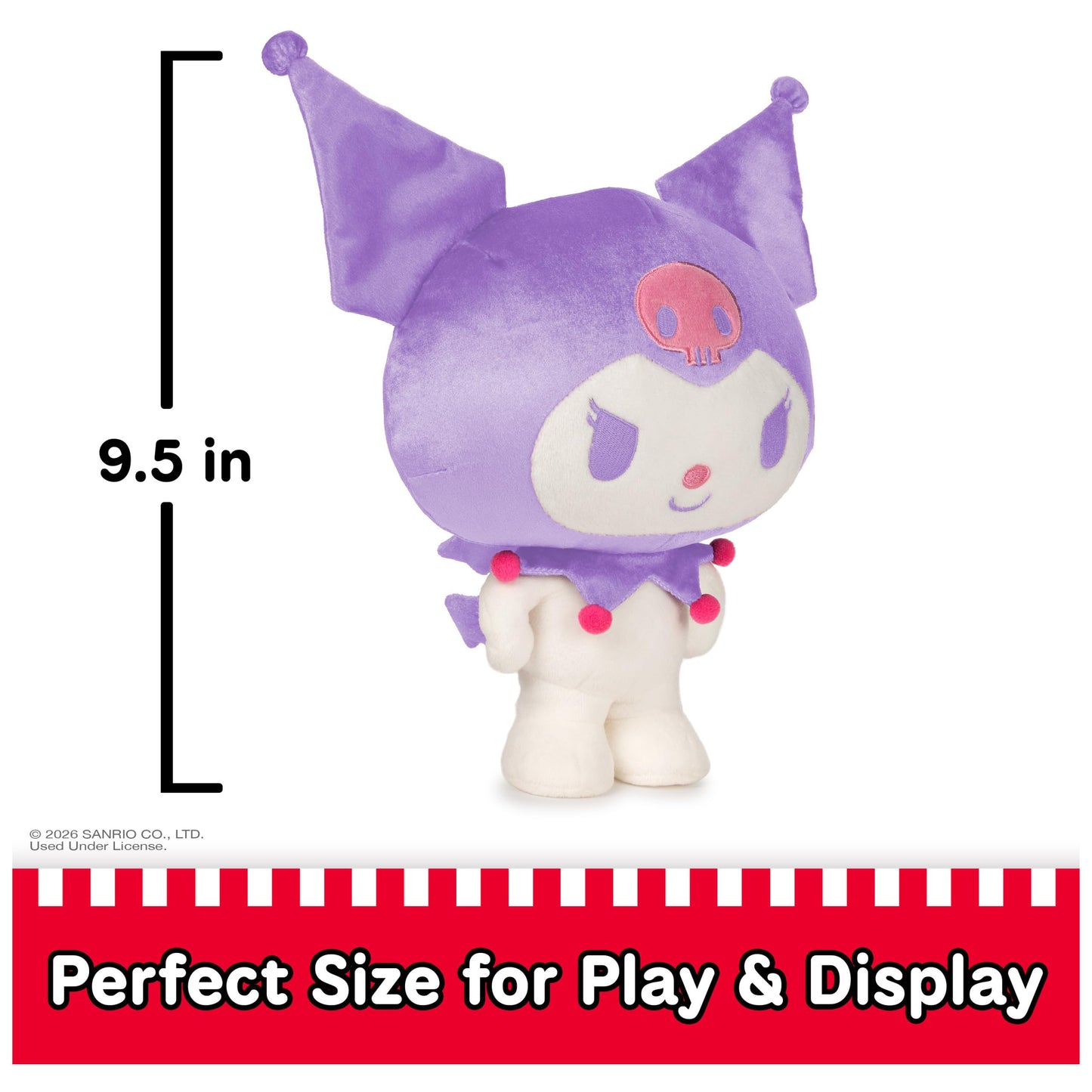 GUND Sanrio Kuromi 9.5-Inch Plush Toy for Ages 1+