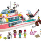 LEGO Friends Rescue Mission Boat 41381 Toy Boat Building Kit with Mini Dolls and Toy Sea Creatures, Rescue Playset Includes Narwhal Figure, Treasure