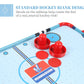 TALLO Table Top Air Hockey Table 24 inch, Battery-Operated Mini Air Hockey Table with 2 Pucks and Pushers, Light Weight, Portable Travel-Size, Games