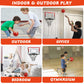 Canuan Indoor Basketball Hoop with 2 Balls & Complete Accessories, Over The Door & Mini Hoop for Kids & Adults