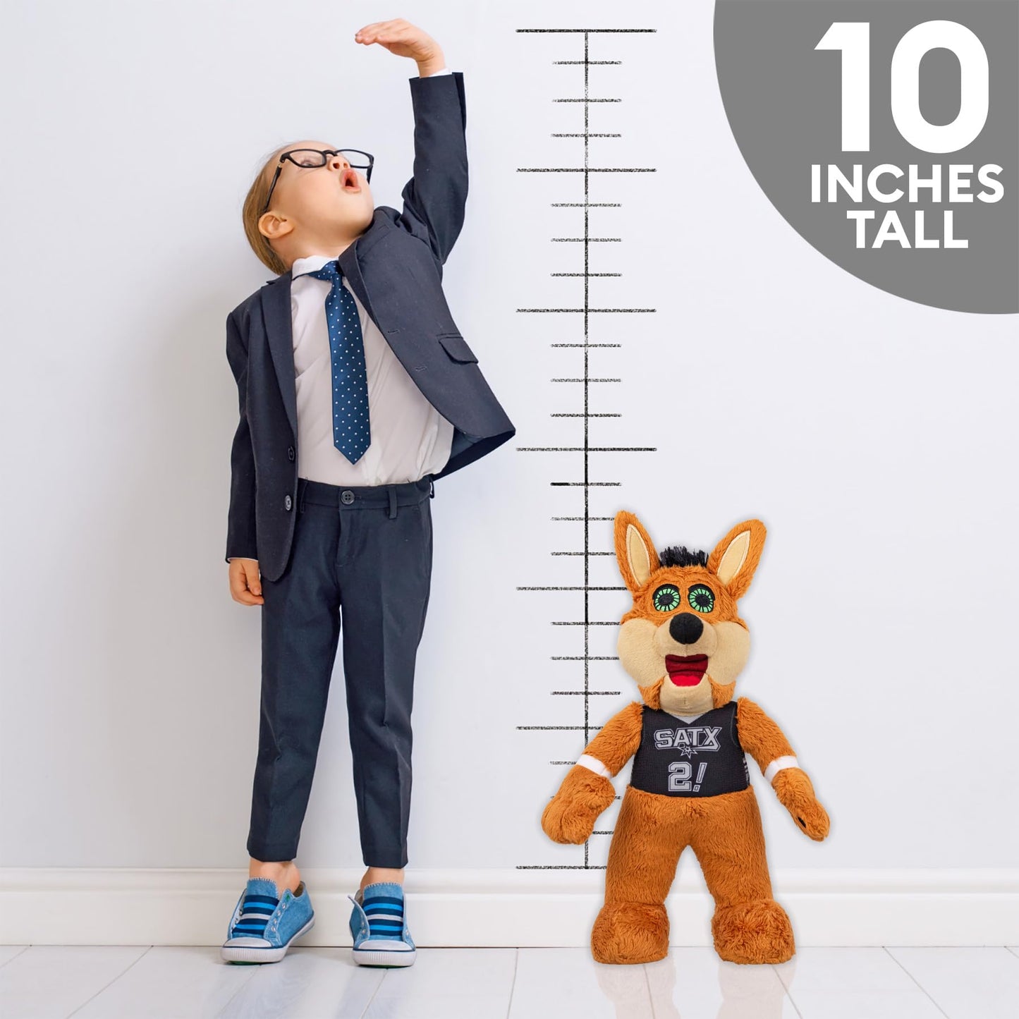 Bleacher Creatures San Antonio Spurs Coyote 10" NBA Mascot Plush Figure - A Mascot for Play or Display