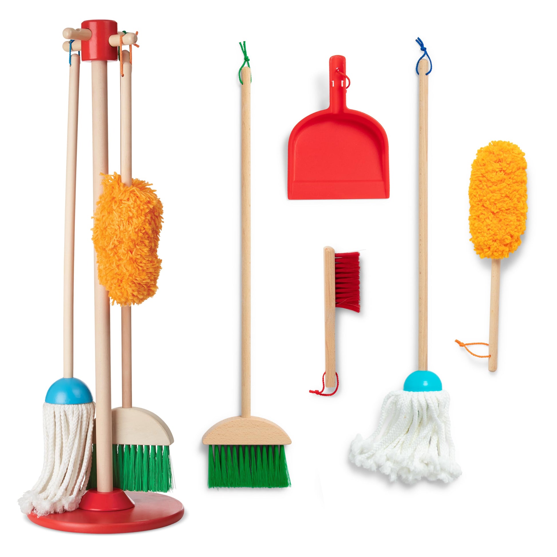 Melissa & Doug Dust! Sweep! Mop! 6-Piece Pretend Play Set