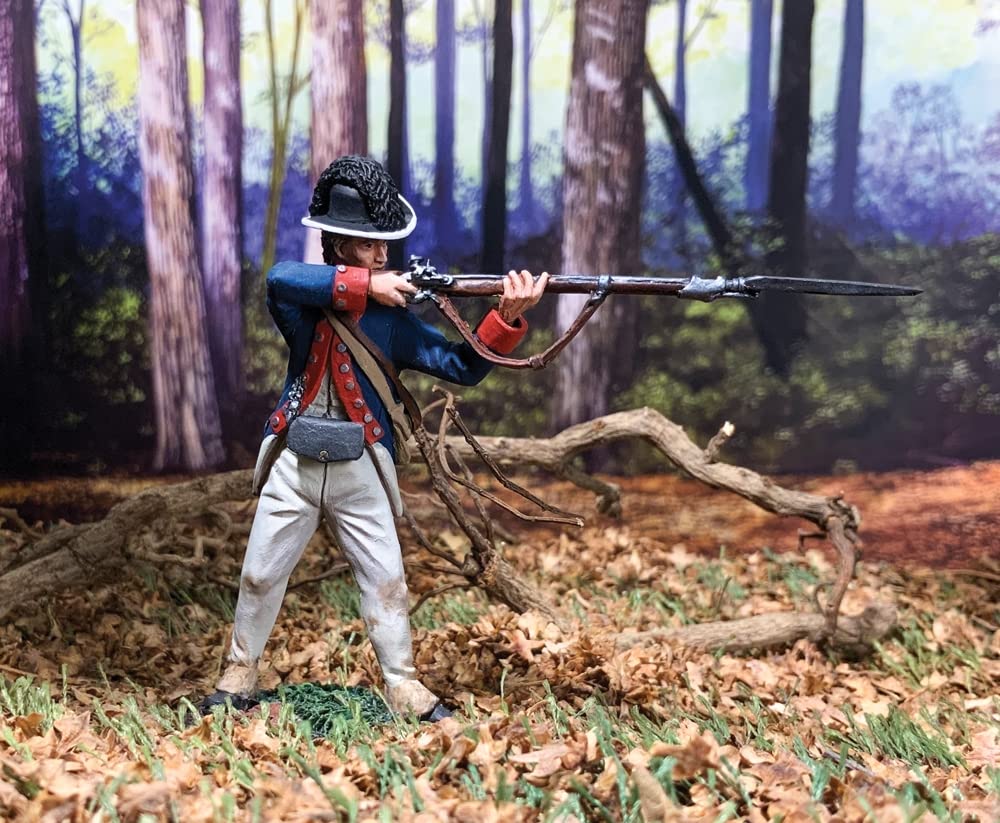 W. Britain American Revolution 16111 Wayne's Legion Infantryman Standing Firing Rifle 1794 1:30 Scale Metal