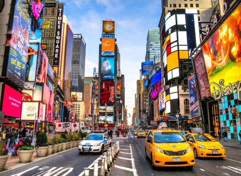 Jigsaw Puzzles for Adults 1000 Piece New York Times Square 27.56 x 19.69 Inch Puzzles 1000 Pieces for Adults Kids Educational Game Challenge Toy New