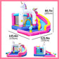 Doctor Dolphin Inflatable Bounce House Water Slides for Kids Backyard, Water Bounce House with Waterslide, Blow Up Kids Bouncy House for Wet