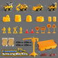 OENUX Construction Play Sand Kit with 4 Take Apart Trucks for Boys Age 3-8