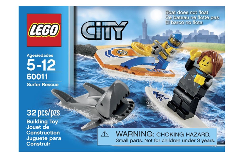 LEGO City 60011 Surfer Rescue Toy Building Set