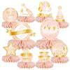 Retirement Party Table Decorations- 10 PCS Happy Retirement Honeycomb Centerpieces for Table Toppers, The Legend Has Retired Party Supplies