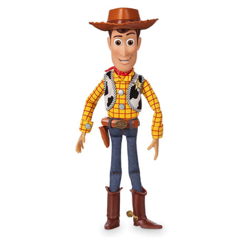 Disney Store Official Sheriff Woody Talking Action Figure from Toy Story, Features Sounds and Phrases from the Movies, Interacts with Other Figures