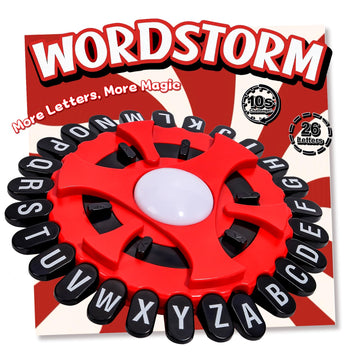 Aodomis WORDSTORM 26-Letter Fast-Paced Family Word Game | 144 Challenge Categories | Party Game for Adults, Teens & Kids