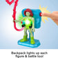 Fisher-Price Imaginext DC Super Friends Preschool Toys Batman Battle Multipack 9-Piece Figure Set with Light-Up Backpack for Ages 3+ Years