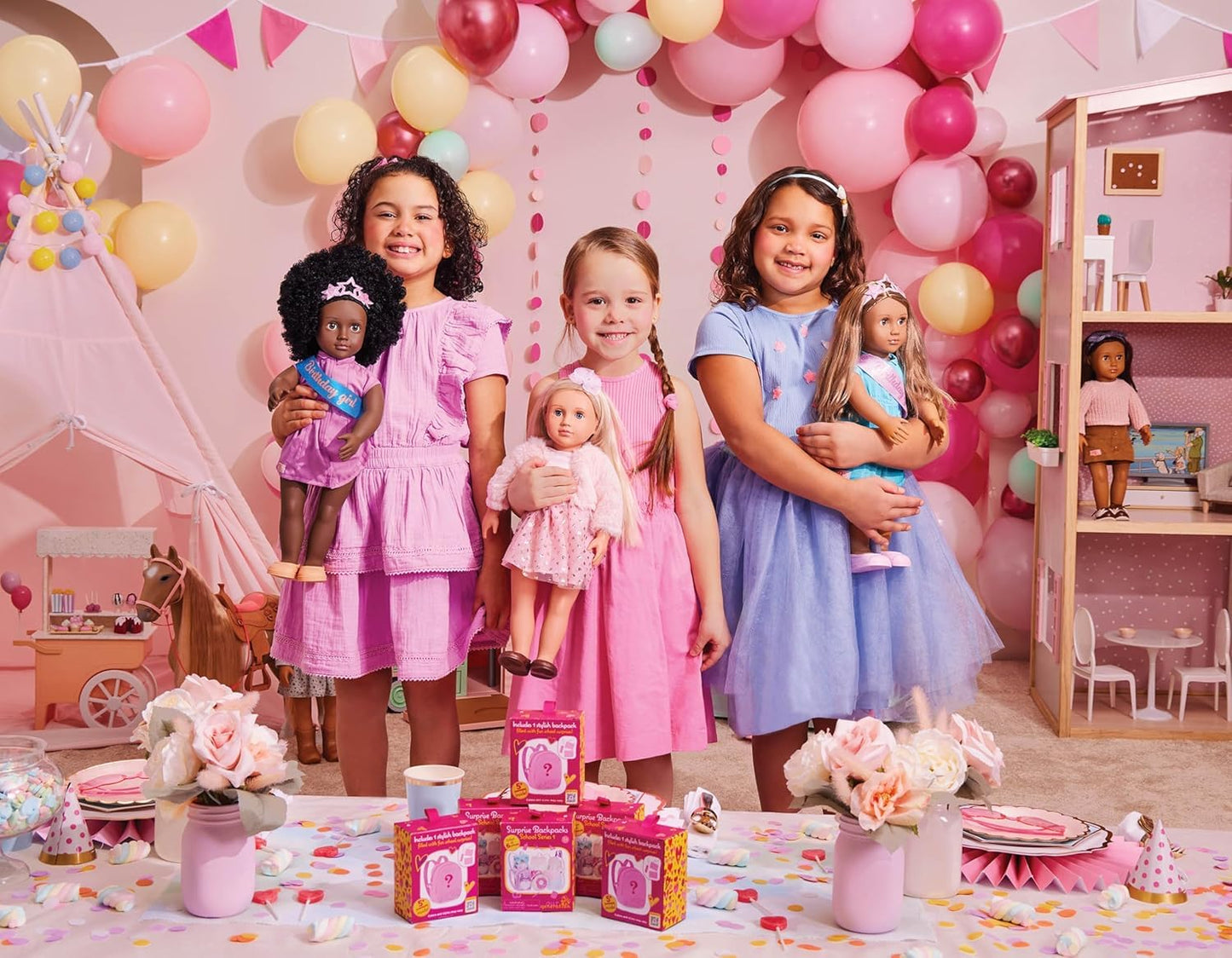Our Generation - 18-inch Sugar Plum Fairy Doll - Lifelike Blue Eyes & Long Blonde Hair - Pink Ballet Dress, Tiara & Wand Accessories - Pretend Play