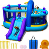 Sportspower INF-2415 Whack-A-Play Inflatable Bounce House with Basketball Hoop, Slide and Quick Inflate Blower: Recommended Age 3-8, Blue/Purple