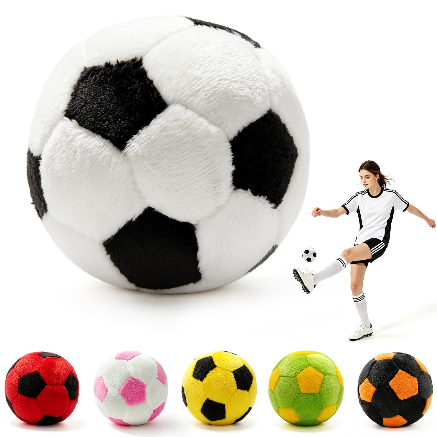 RCZETC Premium Soccer Style Footbag Ball, Classic Hacky Kick Bag for Freestyle Tricks, Juggling & Foot Skills Training, Indoor Outdoor Game for Teens