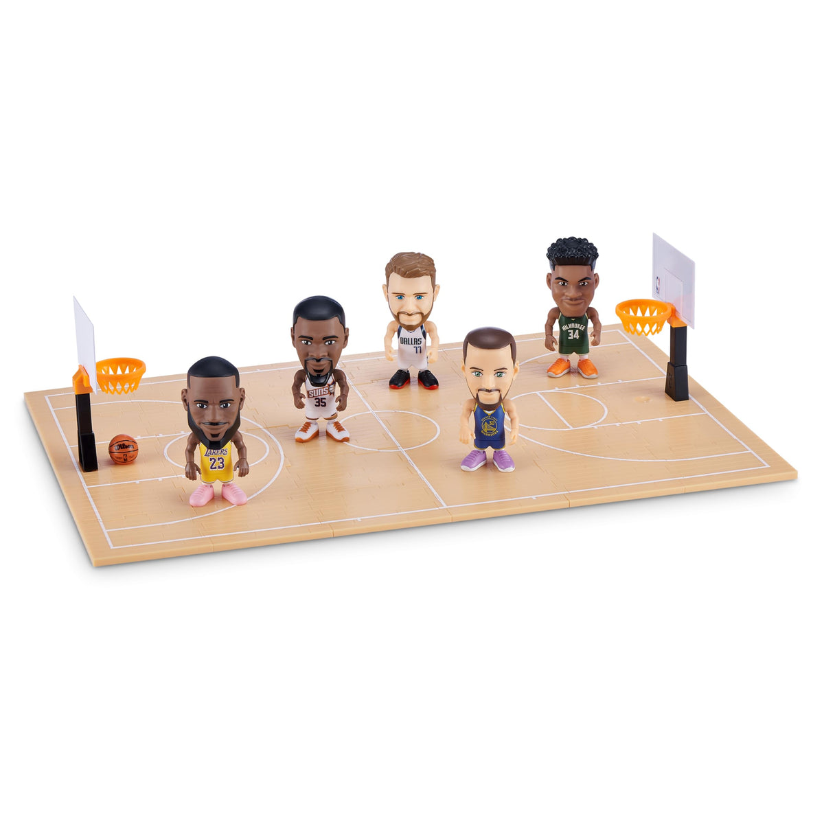 5 Surprise NBA Ballers Series 1 (2 Pack) Toy Mystery Capsule Figurine by ZURU for Kids, Teens, Adults- Players Like Luka Don?i?, LaMelo Ball, Jayson