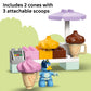LEGO DUPLO Bluey Ice Cream Trip with Bluey - Toddler Toy for Kids, Boys, and Girls Ages 2+ - Includes Figure and Ice Cream Stand - Sensory Toy