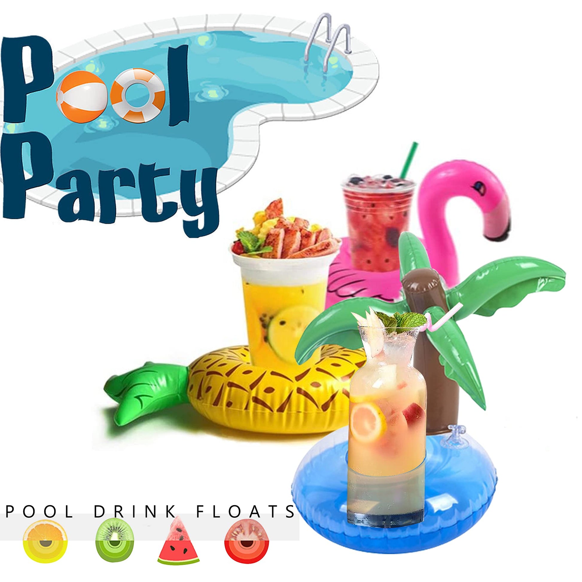 KUCDBUN Pool Float Set for Dogs - Raft With Collapsible Bowl, Non-Toxic Water Toys for Small Dogs, Puppies and Doggies, Yellow Duck