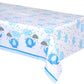 Blue Elephant Boy Baby Shower Plastic Tablecloth, 84" x 54"