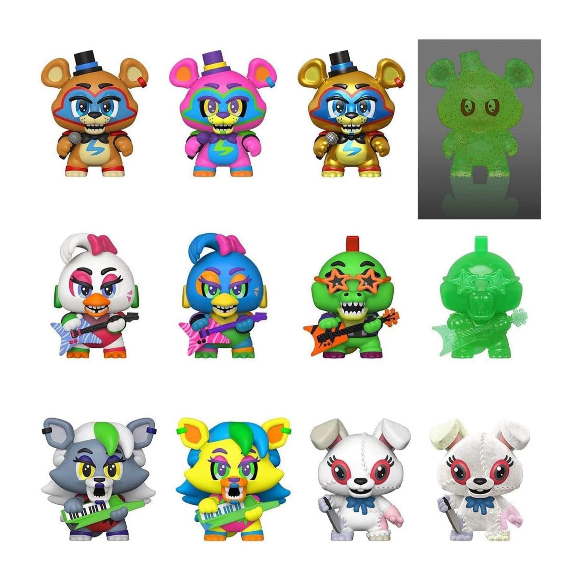 Funko Mystery Mini's: Five Nights at Freddy's, Security Breach - One Mystery Figure, Multicolour, 3 inches