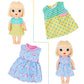 Alive Cute Baby Doll Clothes and Accessories, 10 Set Baby Dolls Alive Clothes Dress Pajamas for 12 13 14 inch Dolls Kids Gifts