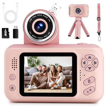 Makolle Kids Camera Toys for Girls 3-12 Year Old, Pink