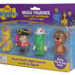 The Wiggles Toys for Toddlers, Kids Music Band Wiggly Figurines 4 Pack Shirley The Unicorn, Captain Feathersword, Dorothy The Dinosaur & Wags The Dog