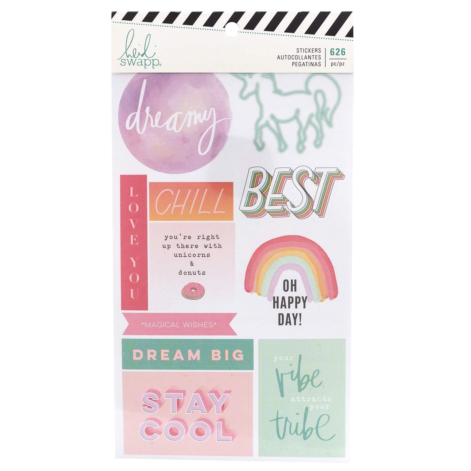Heidi Swapp Sticker Storyline-Sticker Book-Magical-Iridescent Foil (626 Pieces)