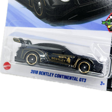Hot Wheels 2018 Bentley Continental GT3, HW Race Day 7/10 [Black] 162/250