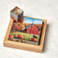 Bits and Pieces Wooden Block Puzzle - Seasons in the Country Tray Puzzle