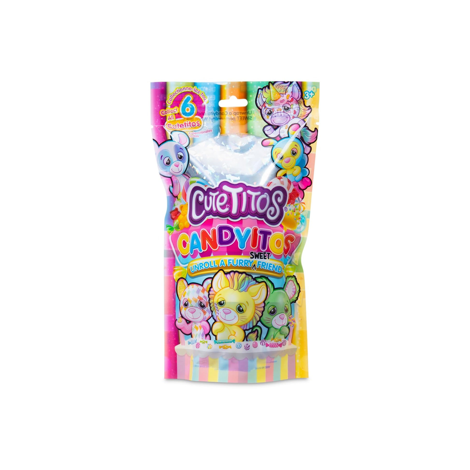 Cutetitos Candyitos, 17 cm Plush Toy, Scented & Soft Cuddly Toy, Charming Plush Toy with Candy Packaging, Suitable for Girls and Boys from 3 Years
