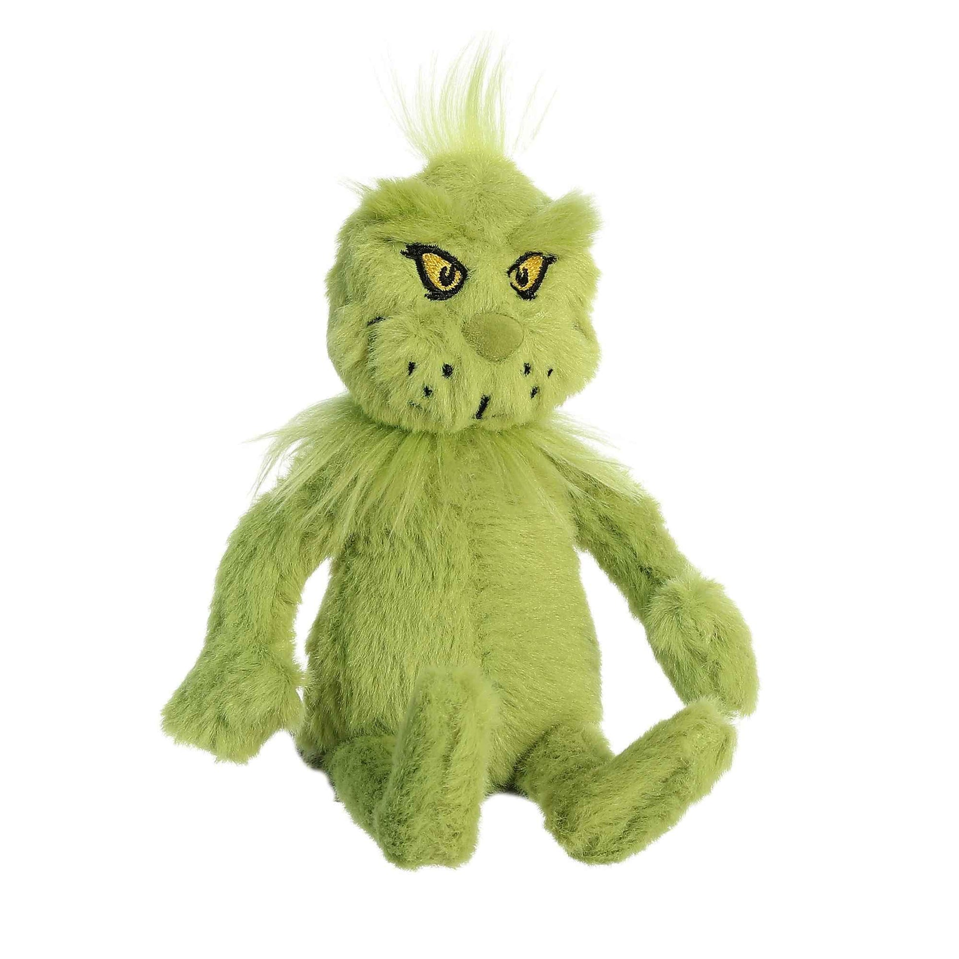 Aurora® Whimsical Dr. Seuss™ Grinch Stuffed Animal - Officially Licensed Plush for Imaginative Play - Perfect for Kids and Adults - Green 8 Inches