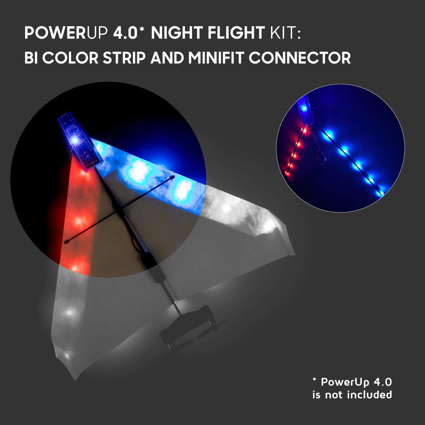 POWERUP Toys Night Flight ADD-ON KIT for POWERUP 4.0