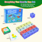 Humerry Spelling Games for Kids Ages 3-6, CVC Word Matching Letter Game, Phonics Learning Toy with 54 Flash Cards for Preschool Boys Girls