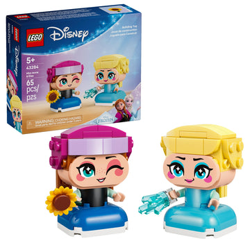 LEGO Disney Frozen Mini Anna & Elsa Toys - Building Set for Girls & Boys, Ages 5+ - Frozen Toys for Pretend Play or Bedroom Decor - Gifts