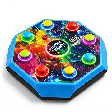 Electronic Table Reflex Game for Solo & 2 Players, Light-Up Memory & Reaction Toy with 4 Game Modes, Family Brain Training Gift for Kids 6 7 8 9 10 11