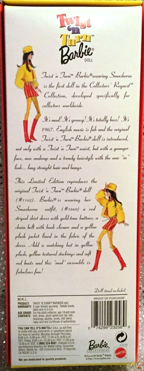 Barbie Twist N' Turn The Collectors' Request - Limited Edition 1967 Doll an...
