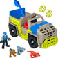 Fisher-Price Imaginext Jurassic World Dinosaur Toys Track & Transport Dino Truck & Figure Set for Pretend Play Kids Ages 3+ Years