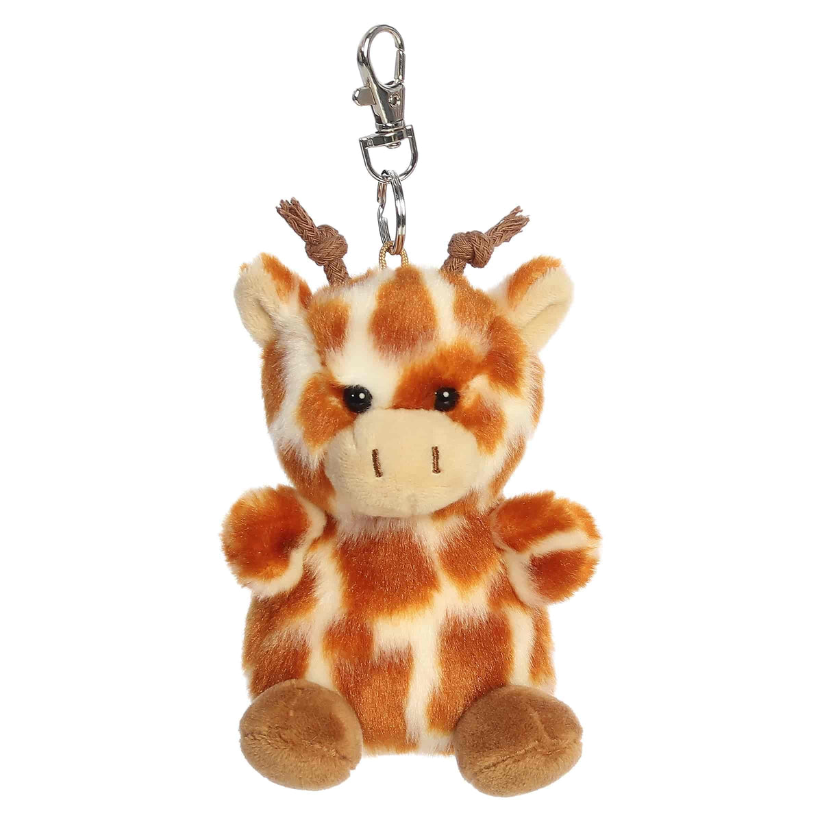Aurora Palm Pals 4" Safara Giraffe Adorable Clip-On