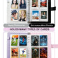 A5 Photo Card Binder with 30 Inner Sleeves (4-pocket and double-sided), 6 Ring 4 Pocket Trading Card Binder, PU Leather Card Collect Book with