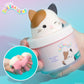 Original Squishmallows Scented Slime Jar, Coconut, Cam the Cat