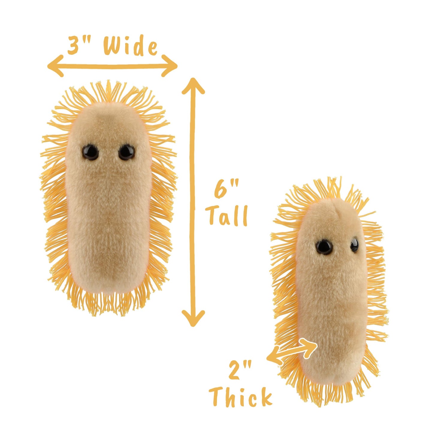 GIANTmicrobes Stomach Ache Plush - Learn About Microbes and Health, Fun Educational Gift for Family, Friends, Doctors, Nurses, Educators and Anyone