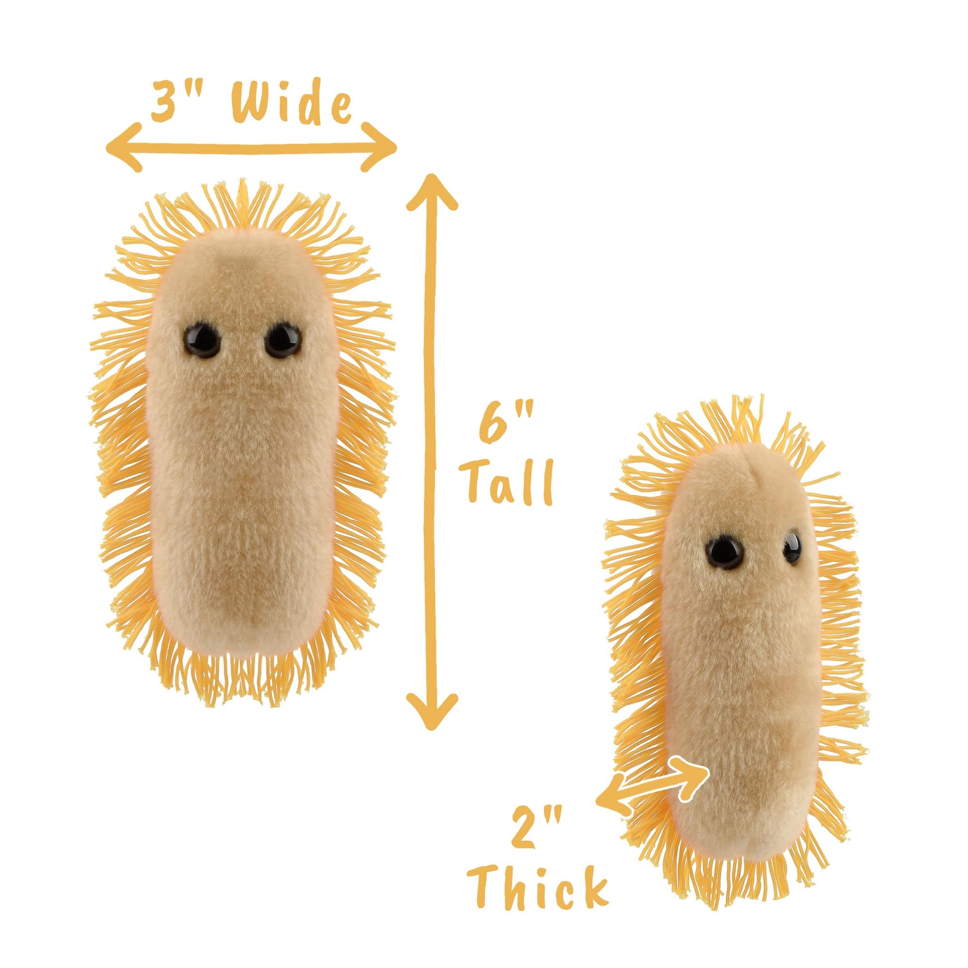 GIANTmicrobes Stomach Ache Plush - Learn About Microbes and Health, Fun Educational Gift for Family, Friends, Doctors, Nurses, Educators and Anyone