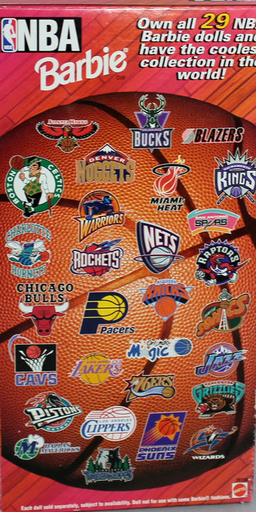 Portland Blazers NBA Barbie Doll 1998 Mattel #20720