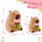 Achwishap Capybara Plush,Cute Plushies Capybara Stuffed Animals,Capybara Plush Toys,Kawaii Plushie Stuffed Toy with Flower Plushies Gifts for Kids