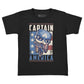 Funko Pop! Pocket Pop and Tee: Marvel - Captain America, Kids Large