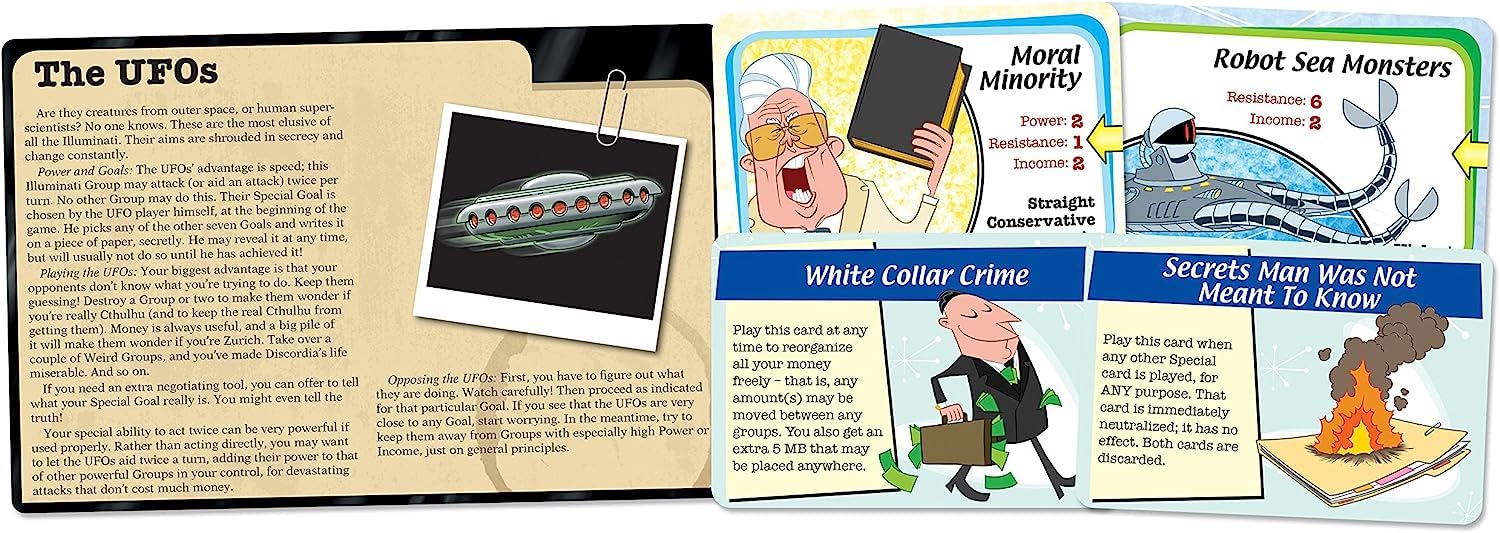 Illuminati Second Edition Game | The Game of Conspiracy Family Card Dice Game | For Adults and Family | Ages 13+ | 2 - 6 Players | Average Play Time